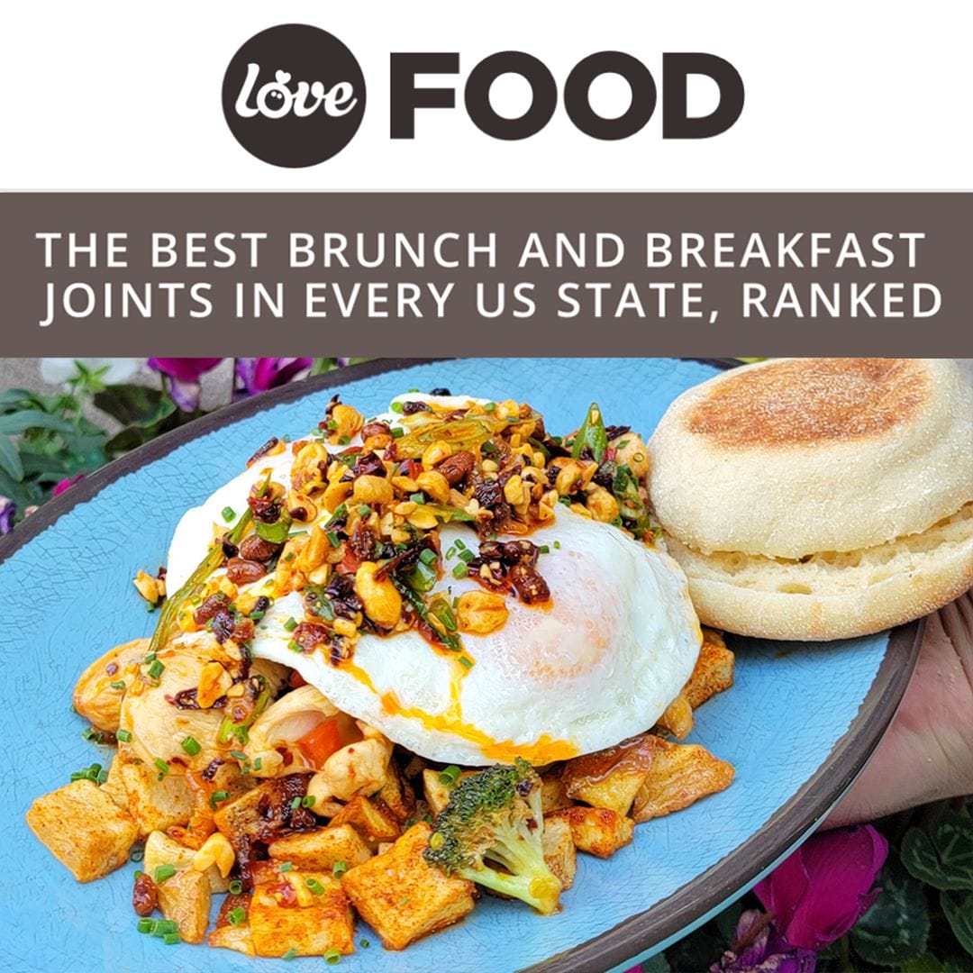 Dime Store is Best Brunch and Best LoveFood.com best brunch in Michigan feature with Dime Store’s Kung Pao Chicken Hash